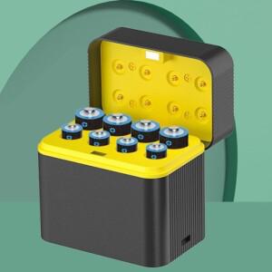 AA 3600mWh 리튬 이온 충전식 배터리용 8슬롯 급속 1.5V USB 박스