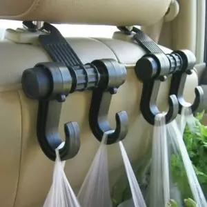차량용 뒷좌석 헤드레스트 다용도 멀티 수납 후크 옷걸이 가방 쇼핑백 고리 걸이