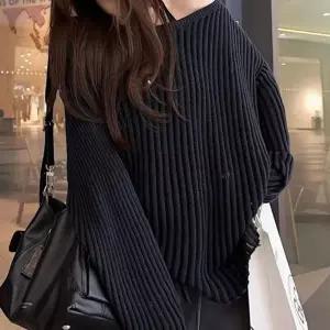 보트넥 루즈핏 얇은 펀칭니트 티숙 NF73 캐시미어 박시 무지 스웨터 목폴라 겨울 니트 니트조끼 가
