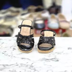 허시파피 여성 6cm 경량 컴포트 천연 가죽 스트랩 투웨이 웨지힐 샌들 3F260272677315