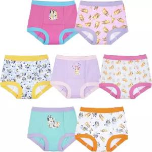 배변 트레이닝 바지 100 면 패딩 속옷 7팩 사이즈 18M 2T 3T 4T