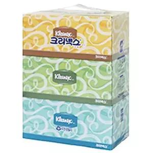 크리넥스 콤비 각티슈200매X3입 방풍비닐 미용티슈 화장지 휴지 생활용품 사무용품 AEBC1