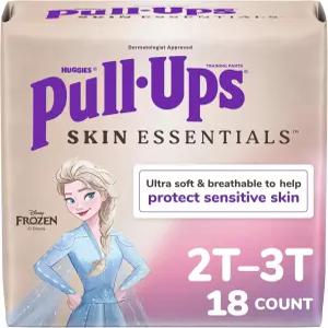 풀업 여자 스킨 에센셜 배변 트레이닝 바지 속옷 2T-3T 16-34파운드 18Ct