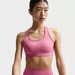 Nike 나이키 스우시 미디엄 서포트 여성 패드 스포츠 브라 DX6822-641 -