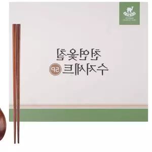 옻칠 수저 선물 세트 5쌍 숟가락 젓가락 기프트 한식 우드 DE0D7