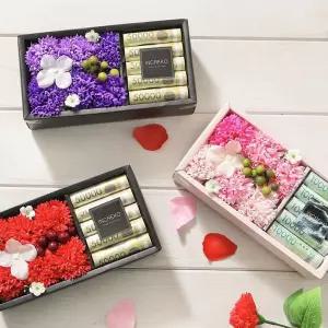 플라워 용돈박스S 바이올렛 어버이날 용돈케이크 비누꽃 돈나오는용돈박스 돈나오는케이크 E9C96