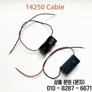 20개 ER14250 SMT 핀 배터리 홀더 1/2AA 케이스 CR2 박스(빨간색 및 검은색 와이어 포함)
