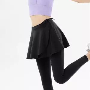 레깅스 랩스커트 요가 힙커버로 편안한 스타일링 테니스스커트여성 여성스포츠웨어 운동바지 27F54