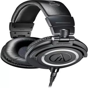 Audio-Technica ATH-M50X 프로페셔널 스튜디오 모니터 헤드폰 블랙 등급 비평가들의 호평 분리형 케이블