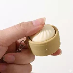 왕만두 키캡 키링 딸깍이 음식 클리커 딸각이 킵캡 클릭커