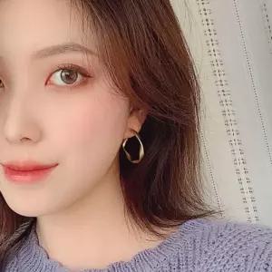 골드 웨이브 패션 링 귀걸이 이어링 실버925 패션귀걸이 레이어드실반지 9BDB3