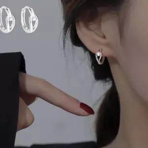 워터드롭 모던 실버 귀걸이 데일리귀걸이 진주 AB5E2