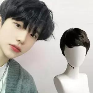 남자다운펌가발 남자가발 남성가발 부분가발 남자부 붙임머리 장발 051E5