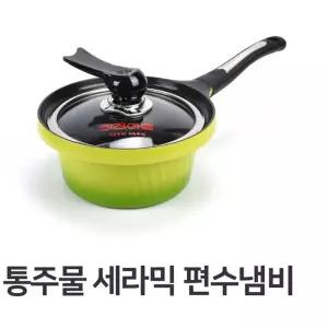 통주물 세라믹 편수 냄비 전골 찌개 라면 편수냄비 코팅 가정용 A89B8