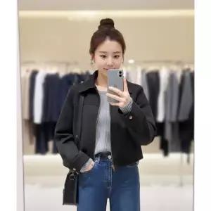 [롯데백화점]SOUP 집업 숏 스웨이드자켓  SCRLE321