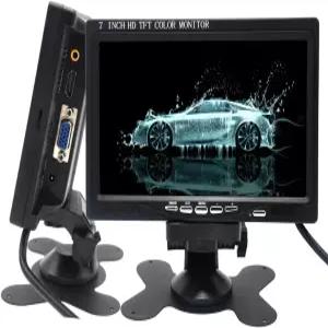 Padarsey 7인치 모니터 HDMI 024x600 HD TFT LCD 화면 디스플레이 VGA 입력 내장 스피커 Raspberry Pi 3