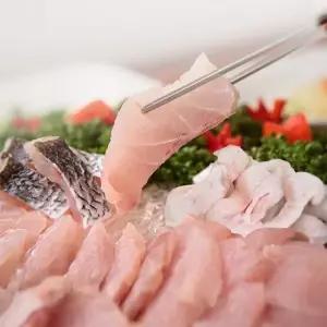 자연산 민어회(등살+뱃살+부레+껍질까지) 400g x 3팩(초장3+와사비3 증정)
