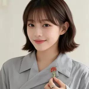 카네이션 브로치 부모님 선물 감사 행사 어버이날 스승의날 기념일용 가슴 코사지
