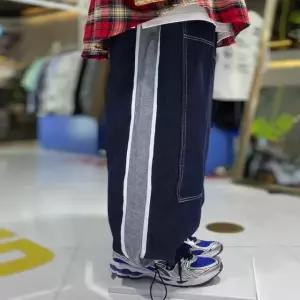 [AK수원점] [더블제이디] [남녀공용]사이드라인 벌룬핏 생지데님팬츠 2치수 2
