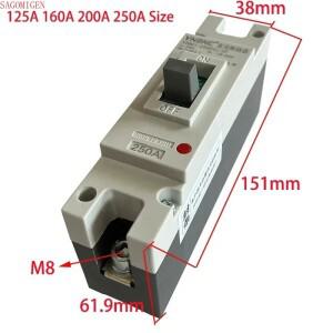 DC MCCB 12V 24V 48V 96V 160A 200A lifepo4 배터리 회로 보호기 자동 스위치