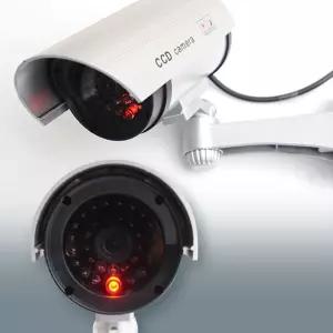 모형CCTV 점멸 LED 방범용 가짜CCTV 원통 돌출형/모형카메라/CCTV모형/카메라모형/모형감시카메라