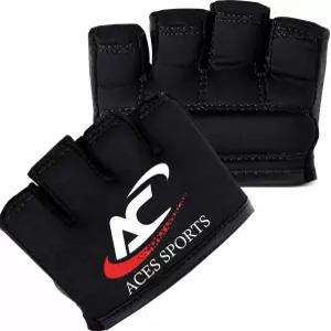 에이스 스포츠 젤 너클 프로텍터 블랙 MMA 핸드가드 핑거리스 디자인