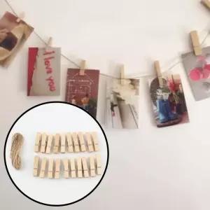 벽 집게 사진걸이 세트 노끈 사진꾸미기