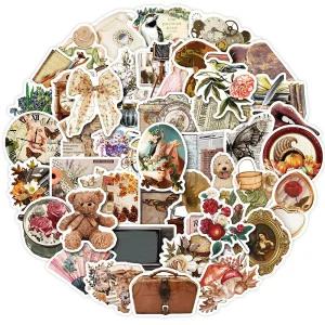 캐리어 방수 50장 세트 감성 노트북 빈티지 스티커