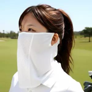 러닝마스크 햇빛차단 골프 화이트