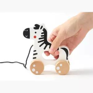 끌고가는 걸음마 산책완구 원목 기린 풀어롱 아기걸음마 사회성 시각