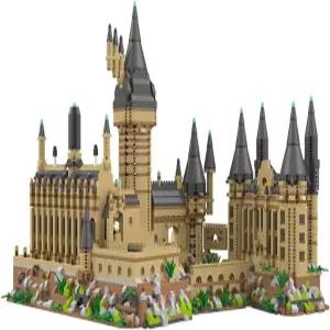BDYDT 아키텍처 세트 해리 캐슬 마이크로 빌딩 블록 5400PCS 및 성인을 위한 건축 모델 장난감 선물