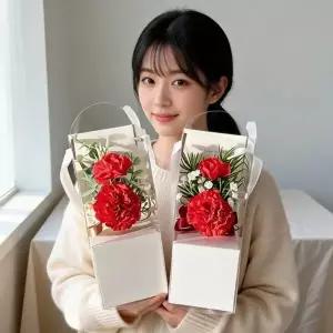 카네이션 코사지 브로치 어버이날 스승의날 선물 졸업식 기념일 ...