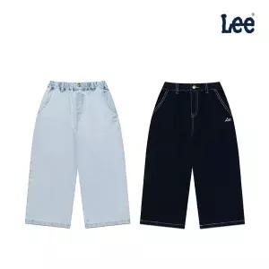 키즈 LEE 8부 기장 헤지 데님 팬츠 LK2502IP70