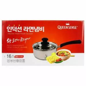 퀸센스 인덕션 편수 라면냄비 16cm 주방 용품