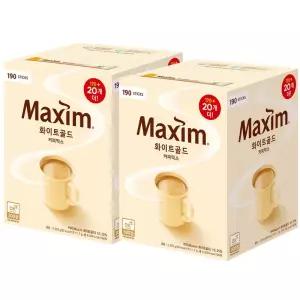 맥심 맥 심 화이트골드 커피믹스 190T X 2개