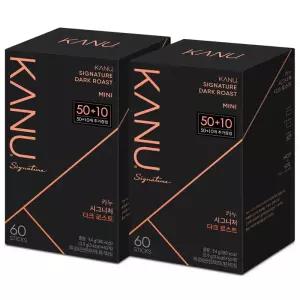 맥심 카누 시그니처 다크 미니 60T x 2개
