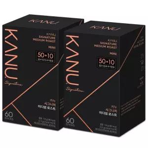 맥심 카누 시그니처 미디엄 미니 60T x 2개