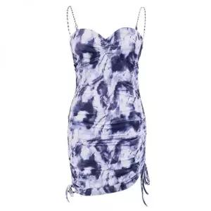 HATU VELVET HEART CHAINED DRESS NAVY 2384414