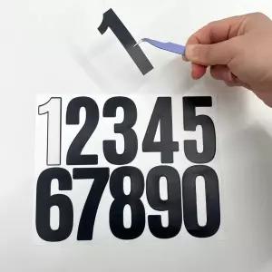 숫자스티커 대형 블랙 다꾸스티커