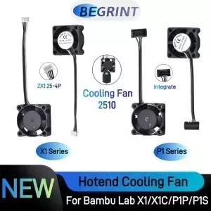 2510 팬 Bambu X1/P1 핫엔드 냉각 케이블 X1C P1S P1P 3D 프린터 액세서리용 급속