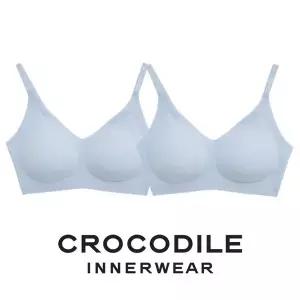 [NS홈쇼핑][크로커다일] 나일론골지 패드일체형 후크형 브라 라이트블루 CDWBR4P09_2..[36138496]
