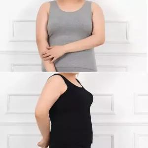 기본 디자인 빅사이즈 여성용 면스판 특대 런닝 나시티