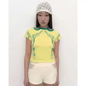PUREE Angel baby tee Yellow 2400749