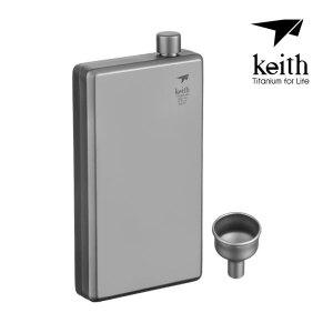 [키이스] 티타늄 힙 플라스크 200ml / 티탄술병/Ti9307