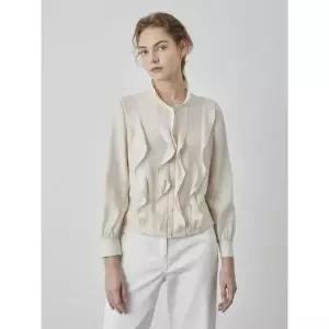 VOCNL5S2136 올리비아로렌 라운드넥크랍블라우스
