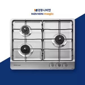 경동나비엔 정품 GRB-3303 빌트인 매립형 도시가스 LNG LPG 3구 가스레인지 쿡탑