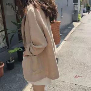 여자 자켓 롤업 린넨 여름아우터 캐주얼tuv990