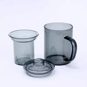 커피잔 찻잔 티머그 유리 티잔 차컵 내열 컬러 티컵 350ml