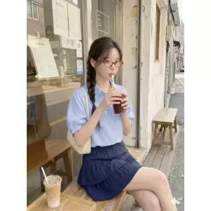 [롯데백화점]SOUP 볼륨소매 카라 블라우스  SC5SS321