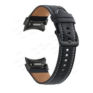 호환용 삼성 갤럭시 워치용 갭 없는 스트랩, 갤럭시 워치 7, 6, 5/4, 40mm, 44mm, 5 프로 FE 가죽 팔찌, 갤